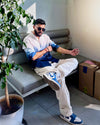 The Skyline Blue Hand-Dyed Cotton Shirt